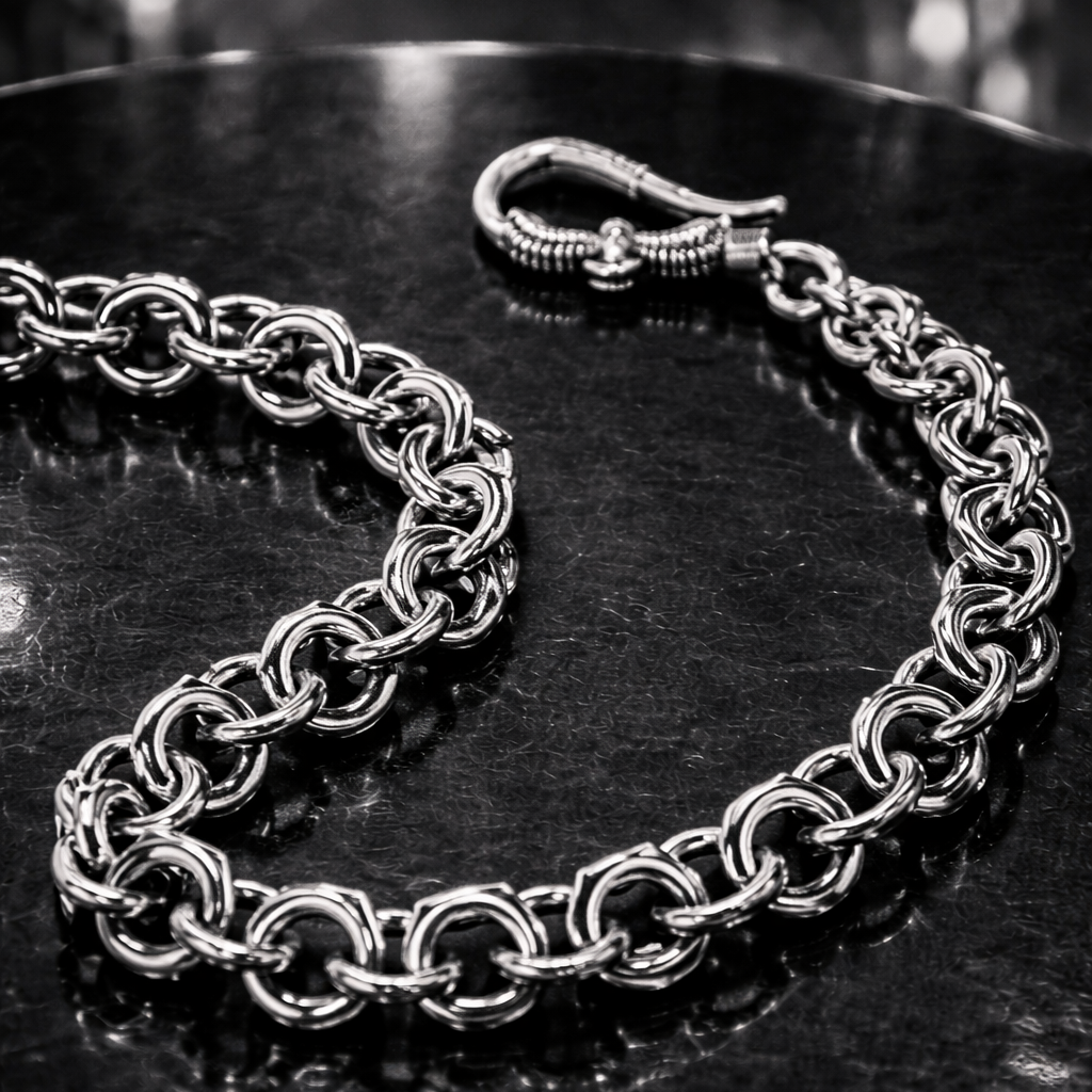 X-Nut Silver Wallet Chain