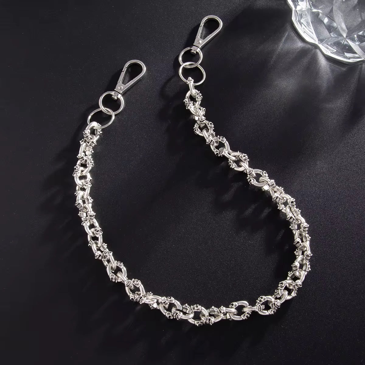 Skull Original Silver Wallet Chain