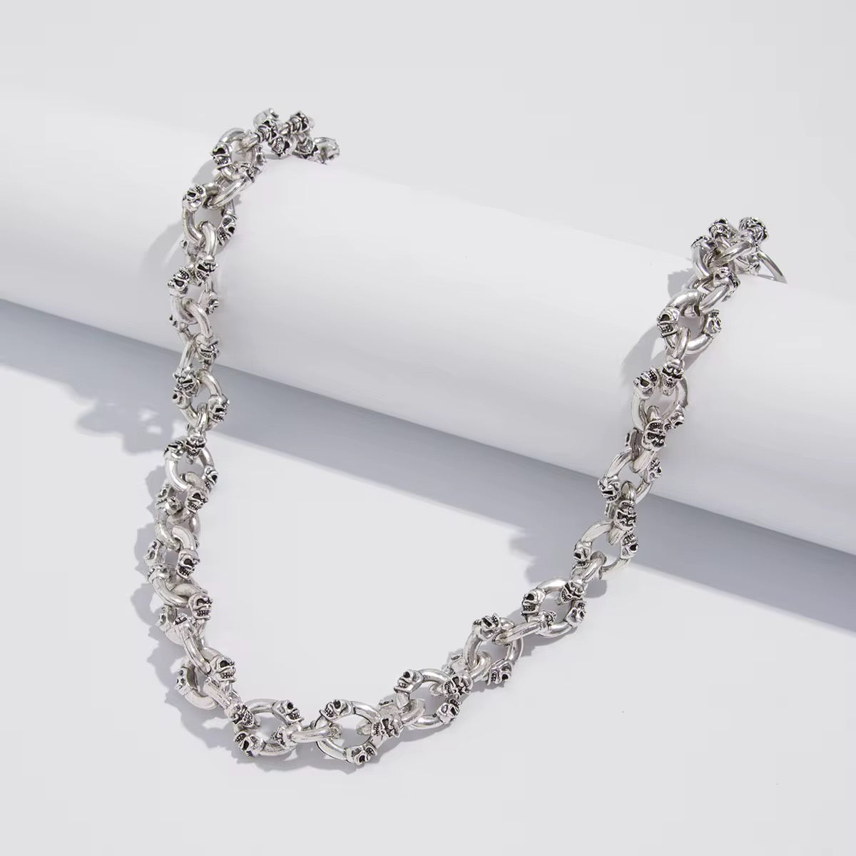 Skull Original Silver Wallet Chain