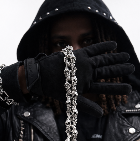 Skull Original Silver Wallet Chain