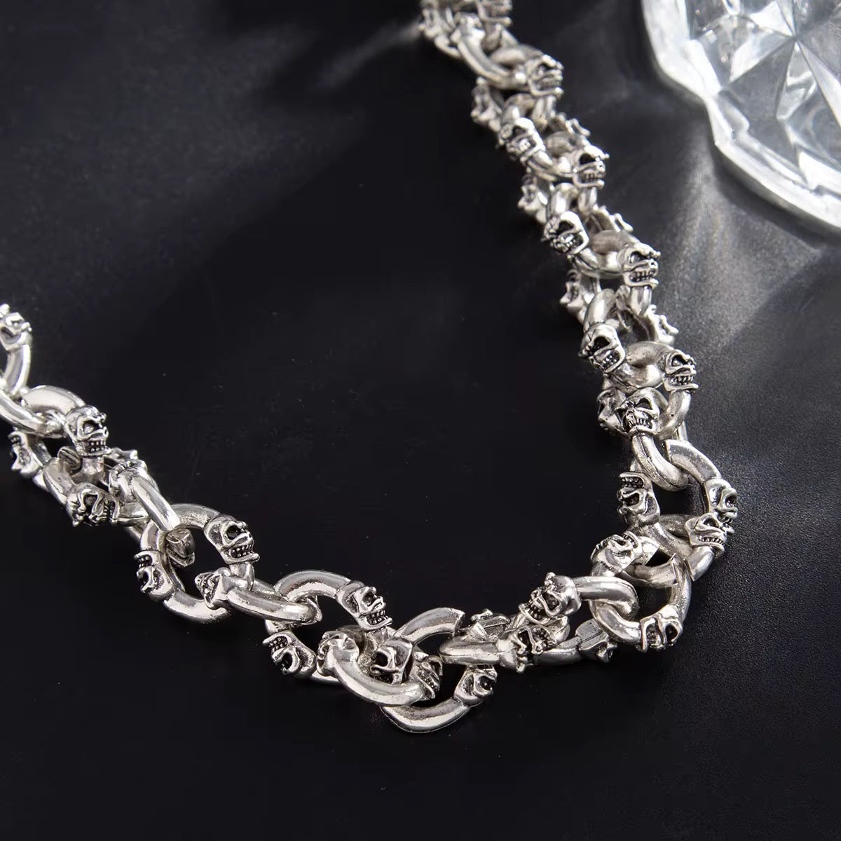 Skull Original Silver Wallet Chain