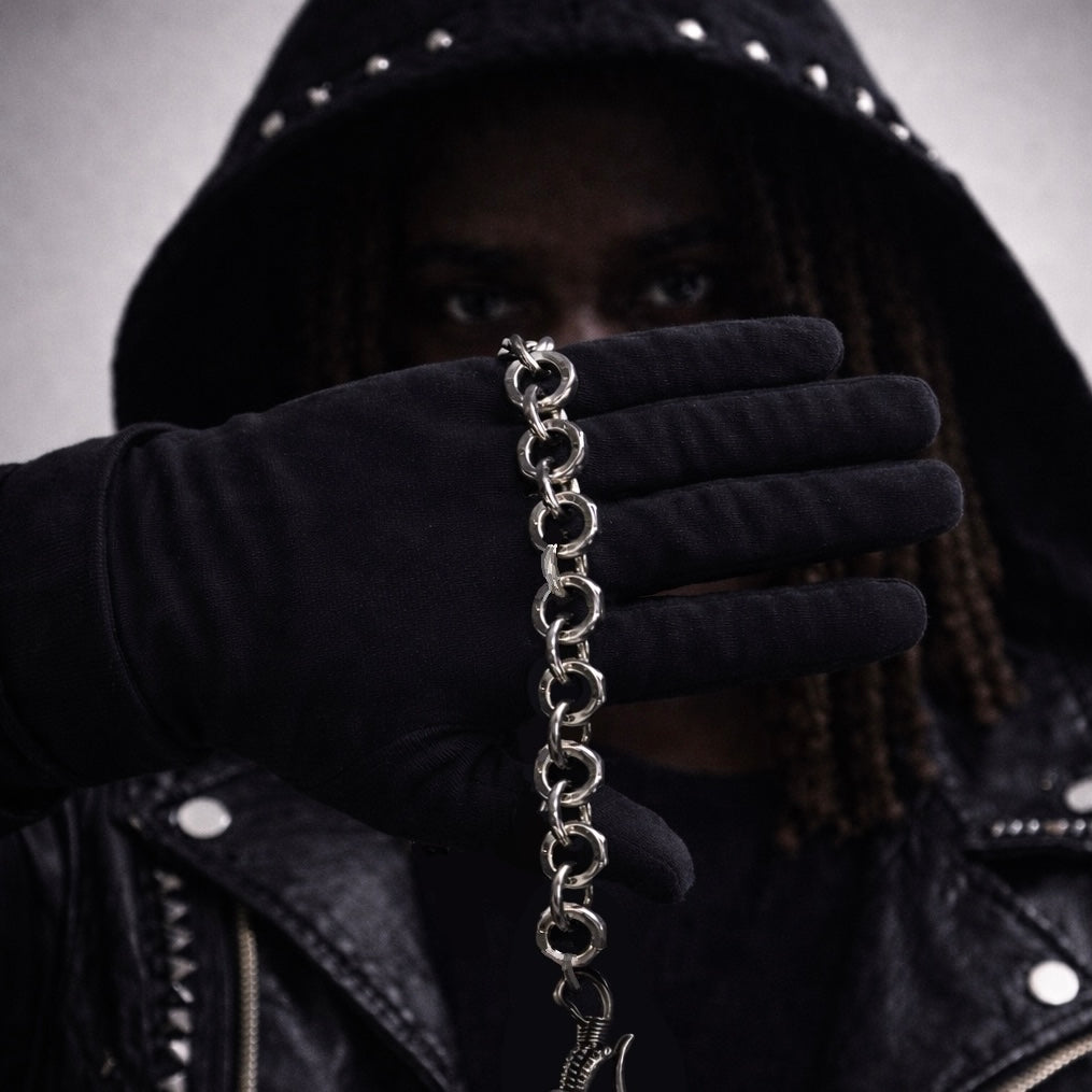 X-Nut Silver Wallet Chain