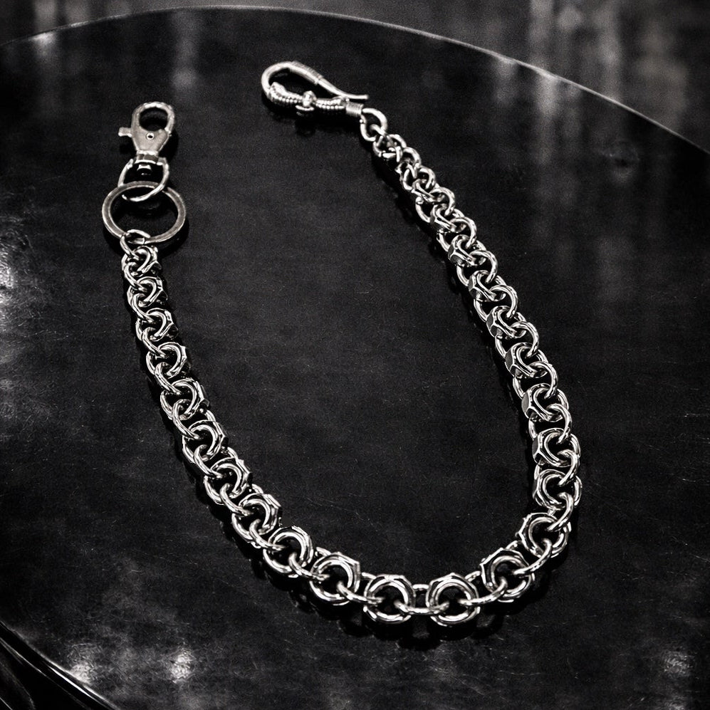 X-Nut Silver Wallet Chain